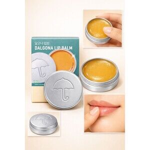 Dalgona Lip Balm – K‑Beauty Moisturizing Balm in Collectible Tin – Umbrella Desi